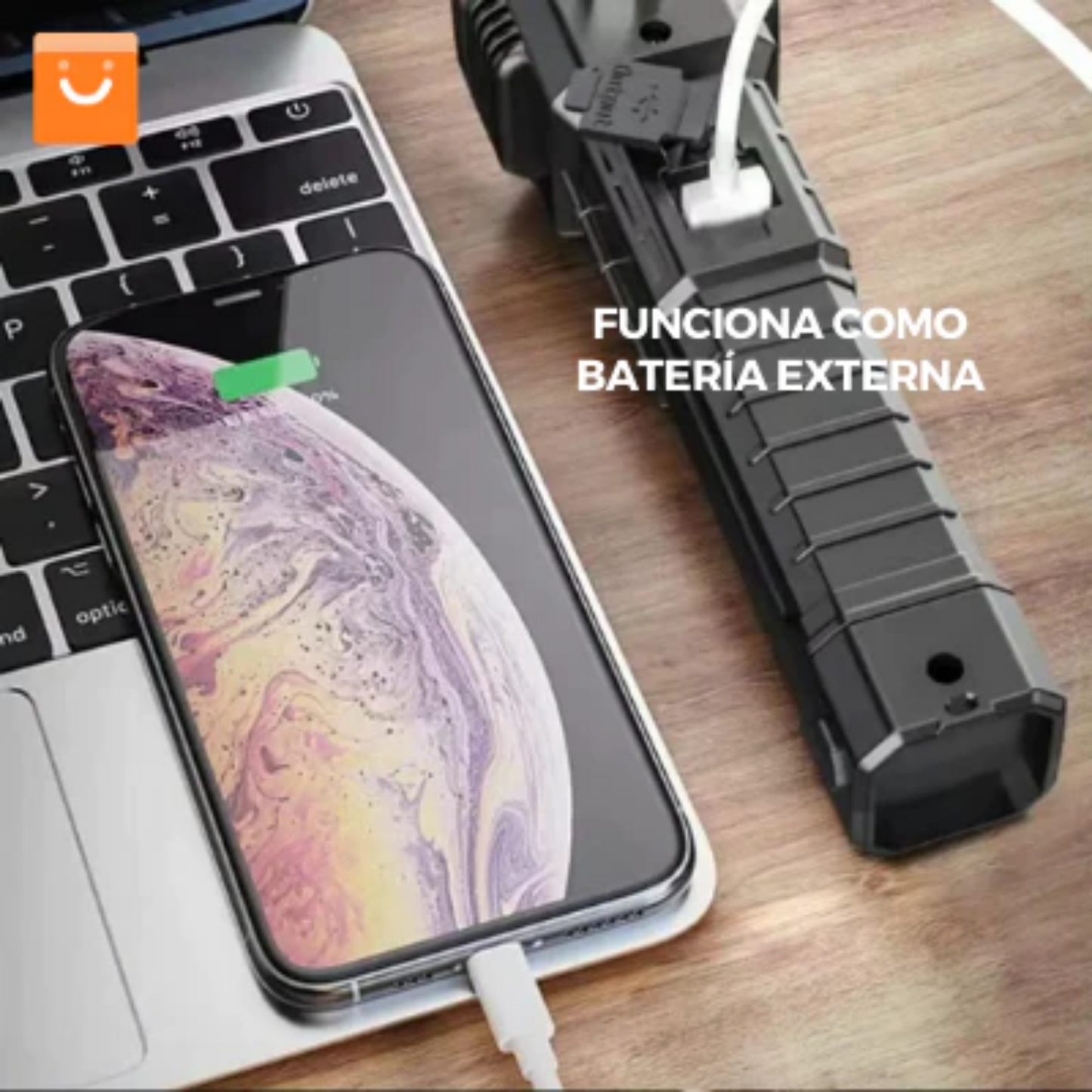 Linterna Multifuncional 4 En 1 Recargable Garantías