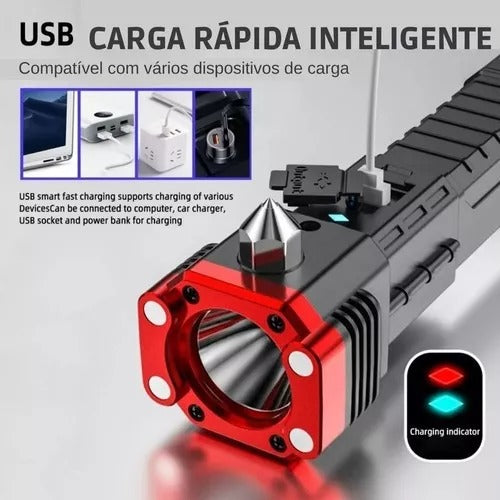 Linterna Multifuncional 4 En 1 Recargable Garantías